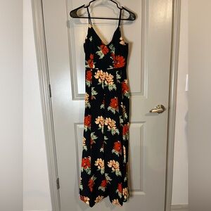 Floral Black Maxi Dress